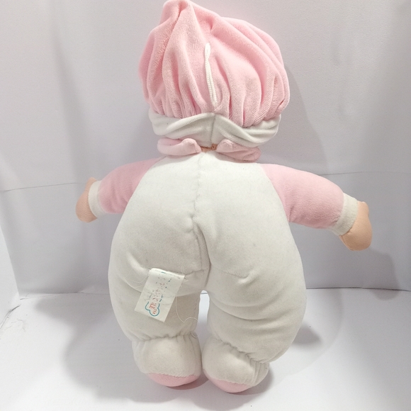Well Made Toys Plush Hug N Snuggle Pink Baby Doll Rattle Stuffed Toy 12" Doll St - Picture 3 of 7